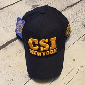 NWT CSI NY Baseball cap One size Velcro back